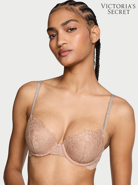 Victoria's Secret Praline Nude Lightly Lined Demi Twinkle Strap Bra (E14613) | €68