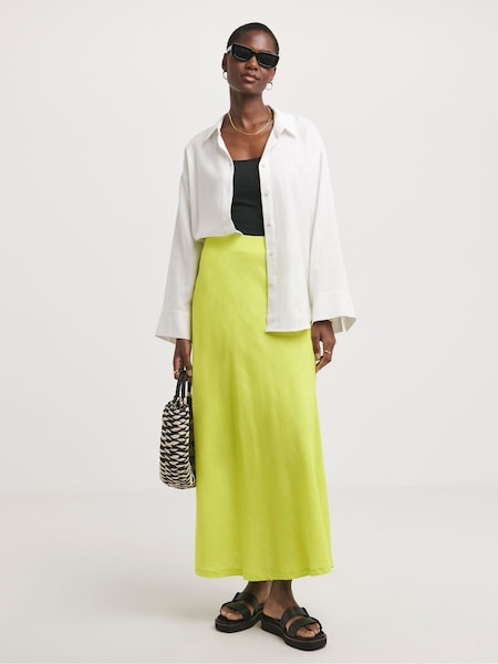 JD Williams Green Satin Slip Skirt (E14665) | €17.50