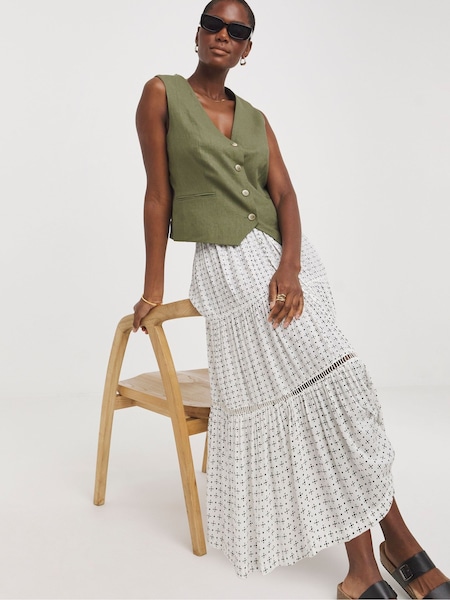 JD Williams Crinkle Midi Skirt (E14667) | 114 LEI