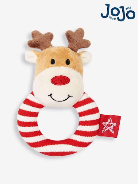 JoJo Maman Bébé Reindeer Ring Rattle (E14761) | €11.50