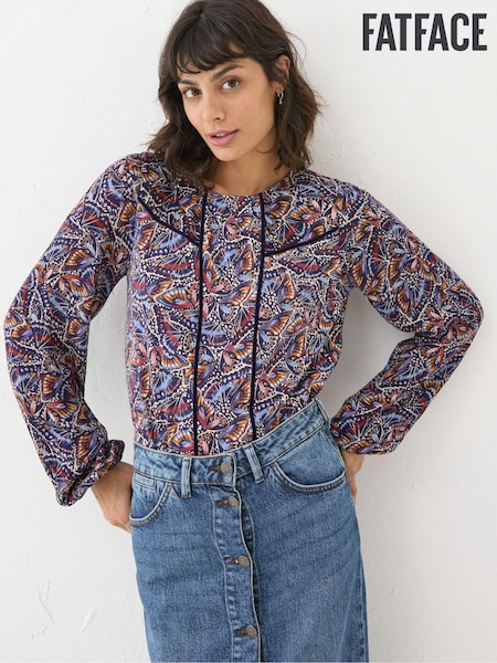 FatFace Charlee Black Butterfly Top (E14797) | €29