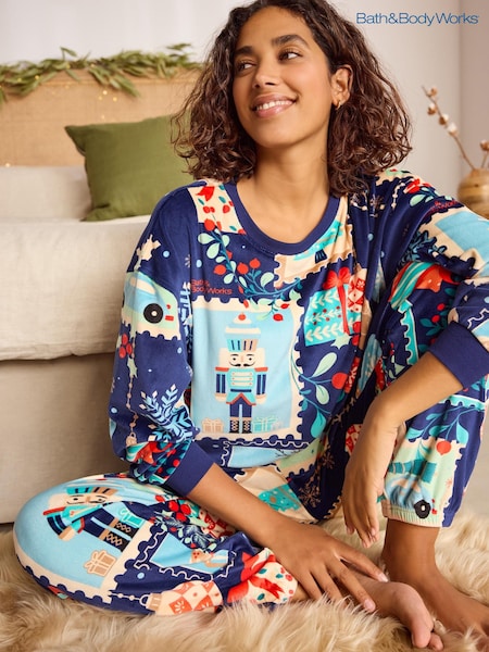 Bath & Body Works Navy Stamps Pyjama Set (E15127) | €29