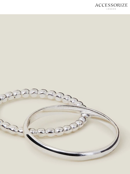 Accessorize Sterling Bobble Rings 2 Pack (E15187) | 15 €