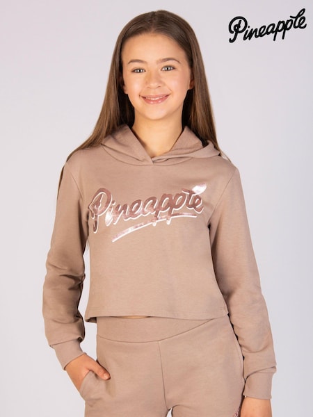 Logo Girls Crop Hoodie (E15218) | 116 LEI