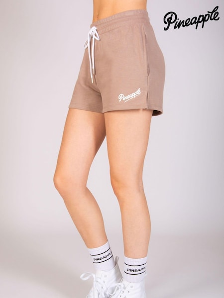Pineapple Brown Womens Retro Sweat Shorts (E15232) | €15