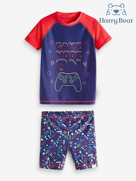 Harry Bear Blue Gaming Top and Short Set (E15244) | 841 UAH