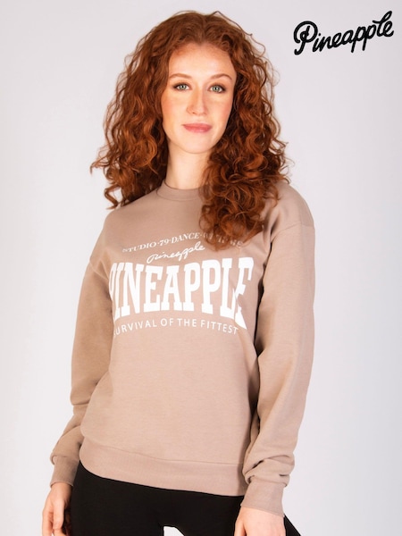 Pineapple Brown Logo Womens Sweatshirt (E15247) | AED93