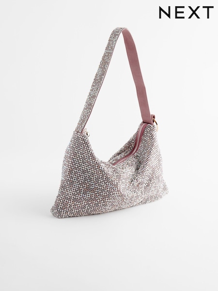 Silver Sparkle Wristlet Bag (E15483) | €28