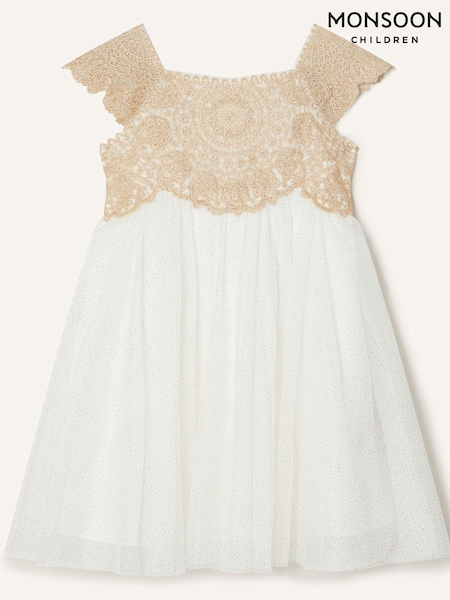 Monsoon Gold Baby Estella Dress (E15547) | AED320 - AED341