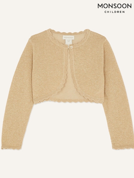 zlata (barva); zlato - Monsoon Baby Niamh 100% Cotton Cardigan (E15567) | € 26 - € 29