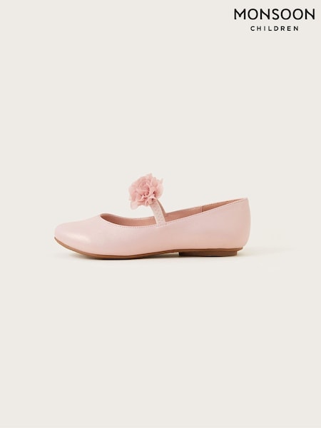 Monsoon Pink Corsage Ballerina Flats (E15569) | ₪121 - ₪141
