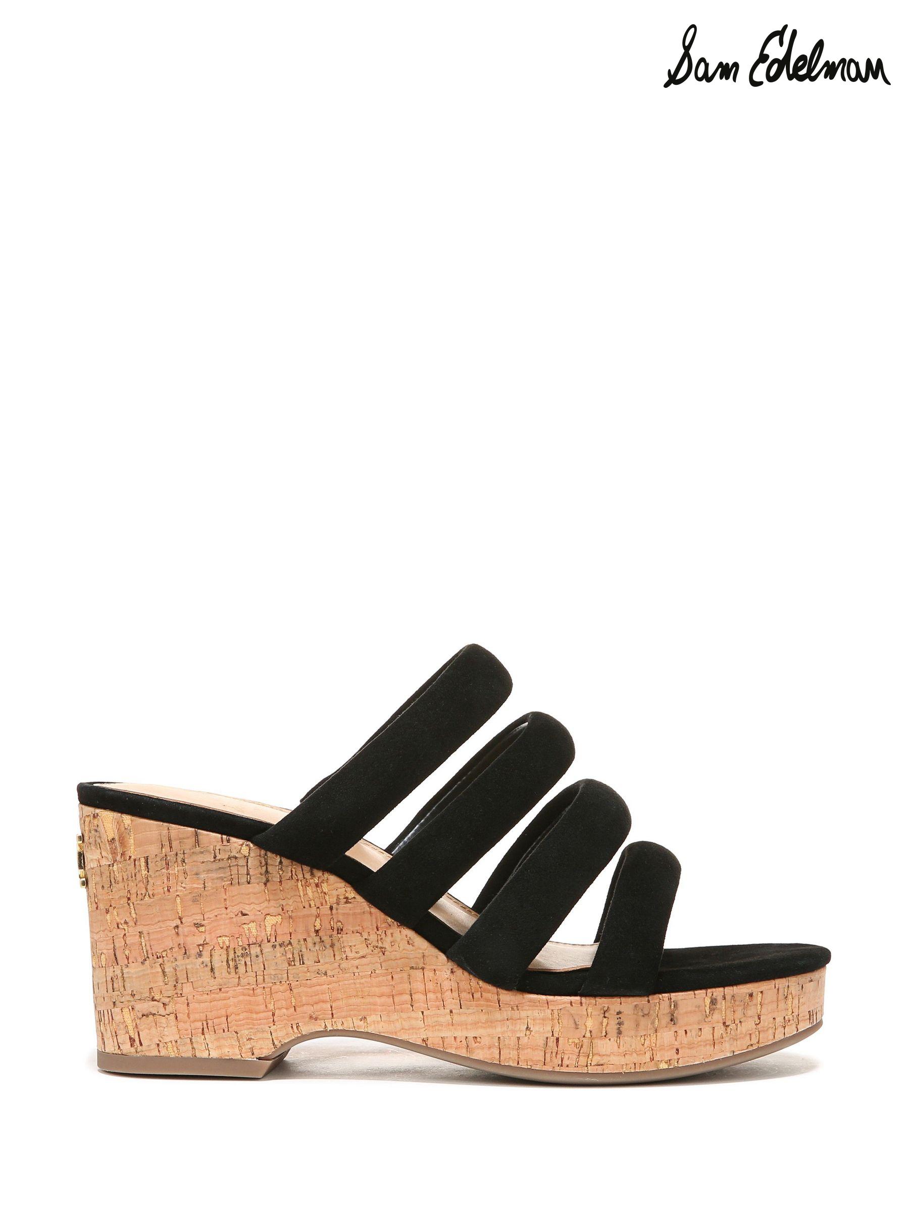 Sam edelman black platform sandals best sale