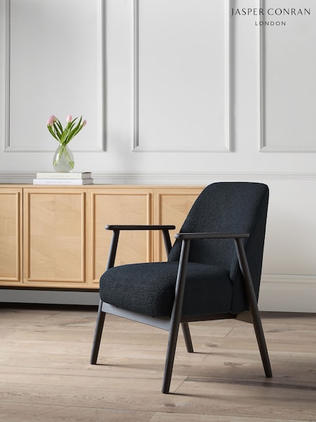 Jasper Conran London Black Soft Boucle Halcomb Accent Chair (E15846) | €377