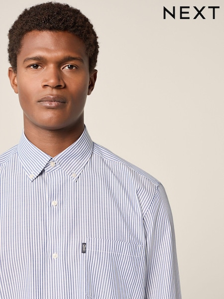 Blue Bengal Regular Fit Easy Iron Button Down Oxford Shirt (E16067) | R$ 240