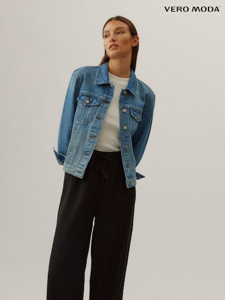 VERO MODA Blue Relaxed Fit Denim Jacket (E16117) | €23