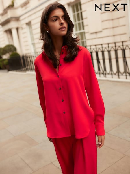 Red Long Sleeve Shirt (E16147) | 85 QAR