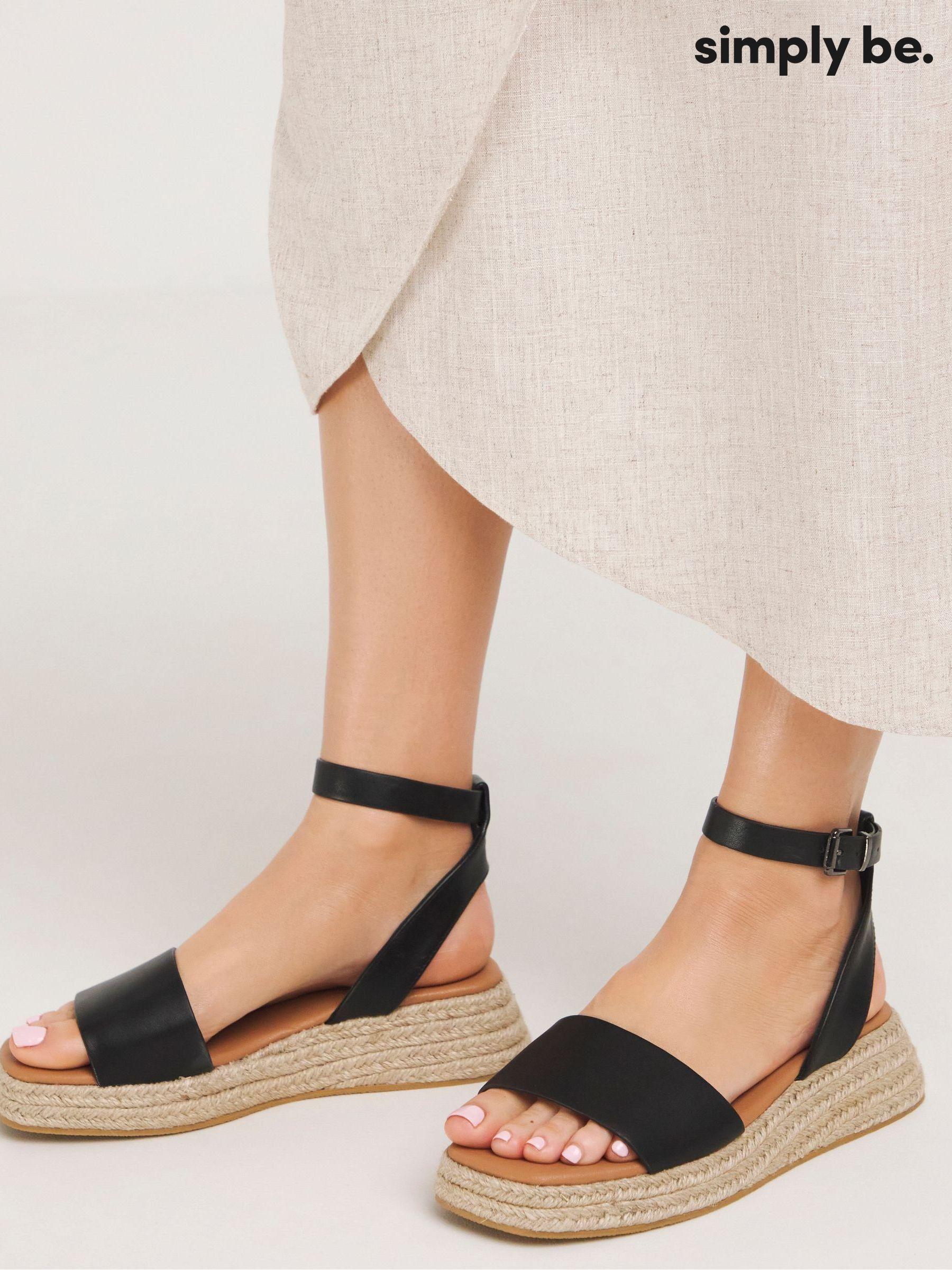 Sandale compensée espadrille clearance