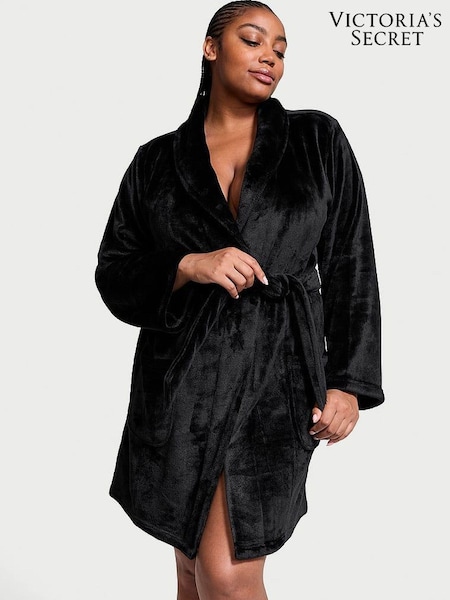 Victoria's Secret Black Cosy Short Dressing Gown (E16297) | €56