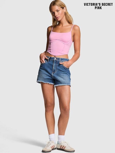 Victoria's Secret PINK Moonstone Pink Soft Stretch Corset Top (E16309) | €29