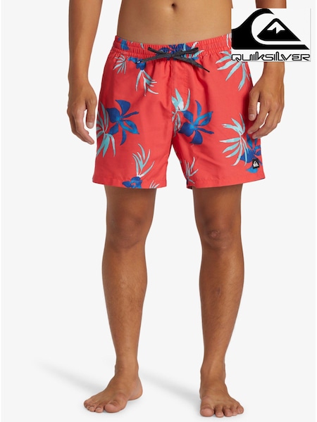 Quiksilver Red Everyday Mix Volly 15" Foral Swim Shorts (E16323) | €13