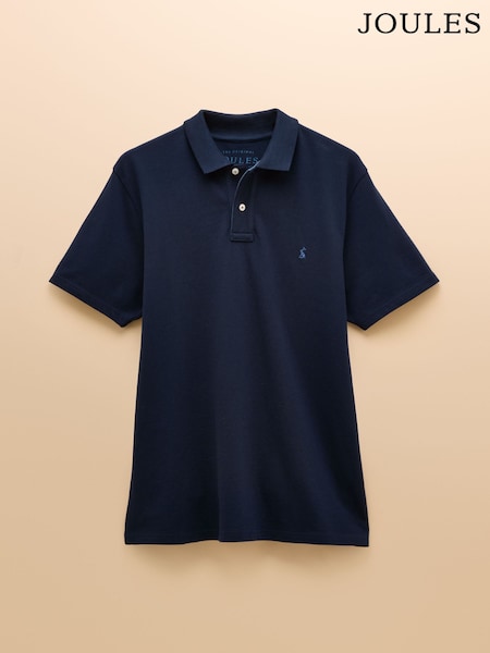 Joules Navy Cotton Pique Polo Shirt (E16377) | €26