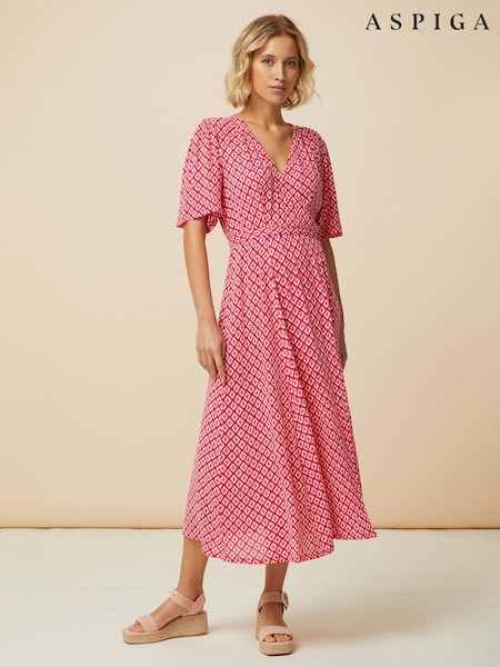 Aspiga Pink Shelley Wrap Dress (E16415) | €141