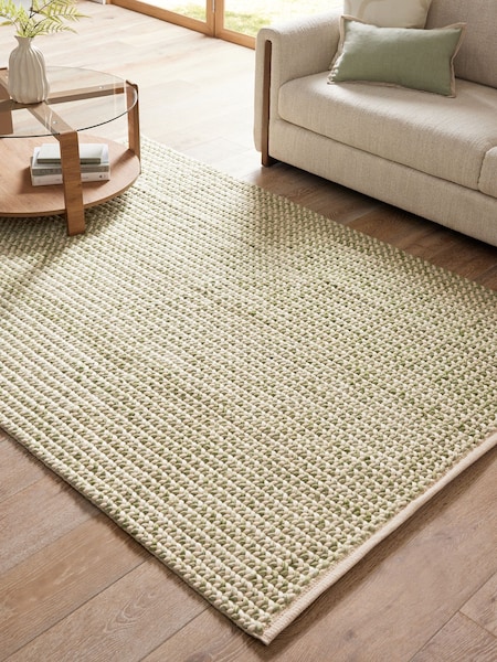 Sage Green Knit Effect Rug (E16488) | €145 - €384