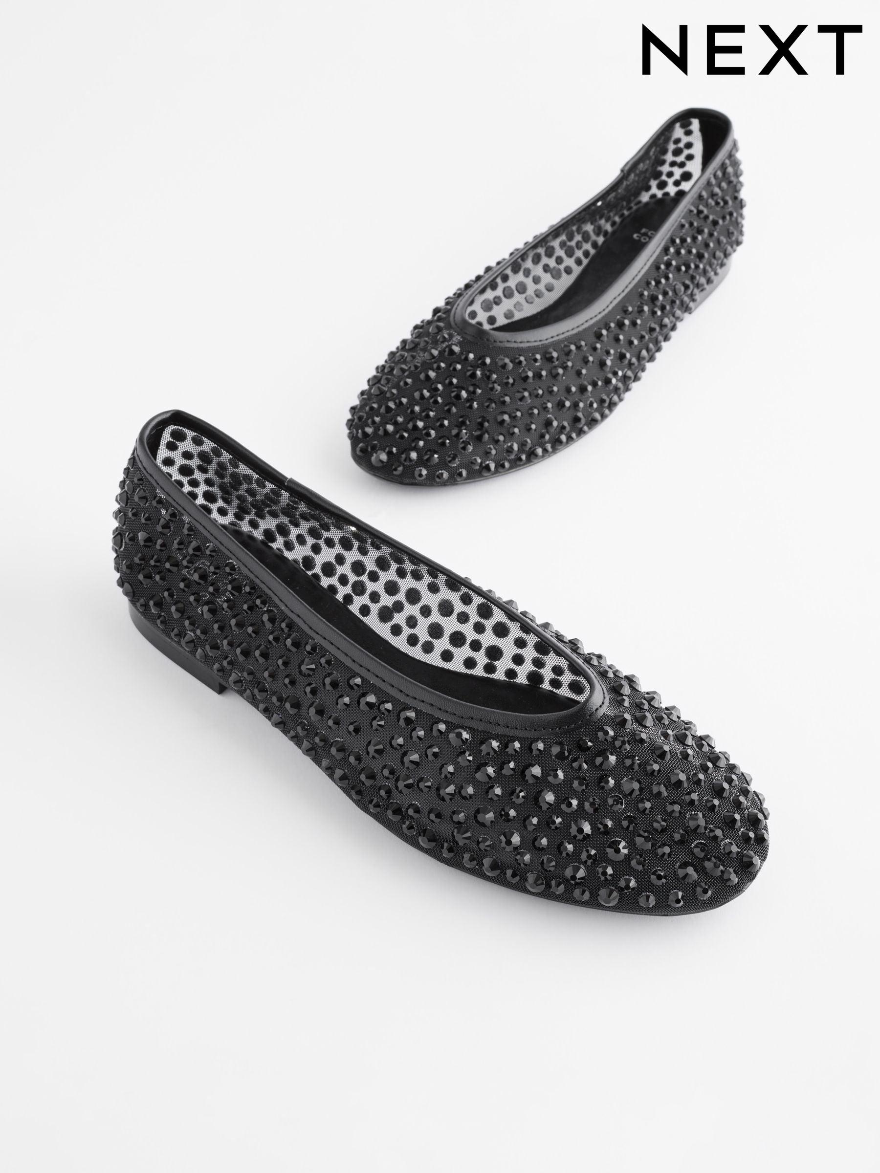 Next black flats online