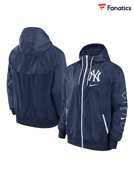 Fanatics Blue MLB New York Yankees Team Runner Windrunner Jacket (E16506) | 127 €