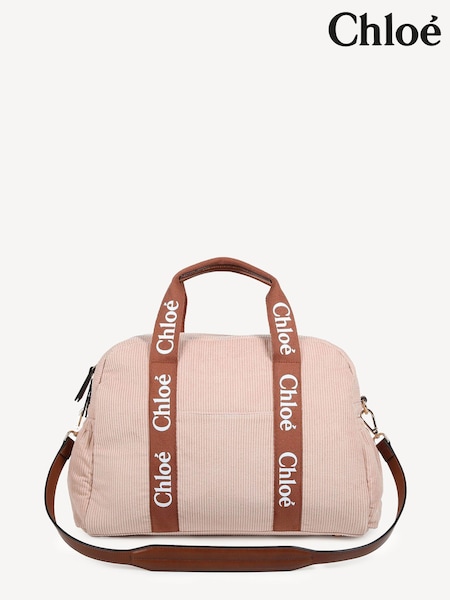 Chloé Baby Pink Chunky Corduroy Changing Bag & Pouch (E16554) | ‏3,145 د.إ.‏