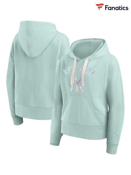 Fanatics Green MLB New York Yankees Y2K Fleece Pullover 100% Cotton Hoodie (E16669) | ‏327‏₪