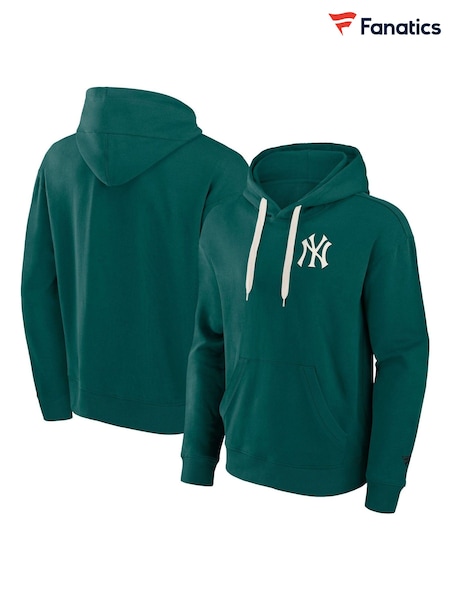 Fanatics Green Mlb New York Yankees Clubhouse Rebel Fleece Pullover 100% Cotton Hoodie (E16678) | kr1 029