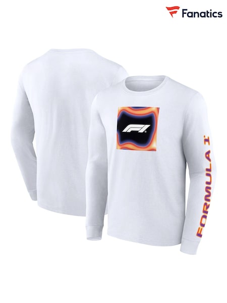 Fanatics Formula 1 Heat Map Long Sleeve 100% Cotton Black T-Shirt (E16711) | €38
