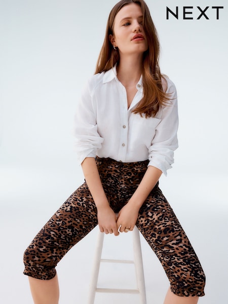 Leopard Printti; kuvio - Capri Trousers (E16779) | €33