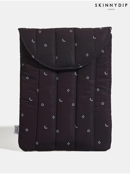 Skinnydip Black Celestial Thumper Padded Line Laptop Case (E17089) | 89 QAR