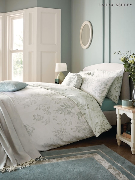 Laura Ashley Natural 100% Cotton Lockwood Duvet Cover and Pillowcase Set (E17181) | €73 - €133