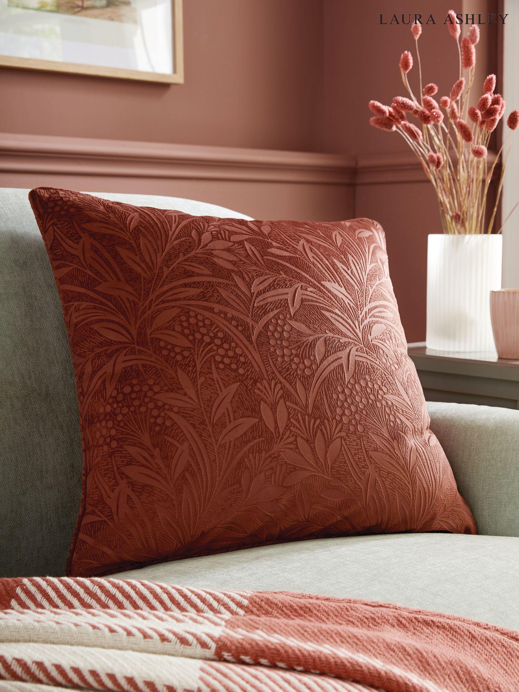 laura ashley red cushions
