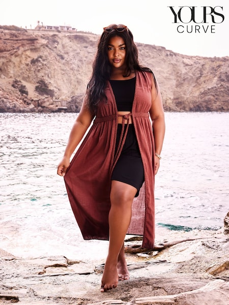 Oranssi - Yours Curve Limited Collection  Crinke Pellava Kimono (E17255) | €49