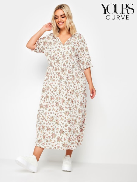 Yours Curve Pink Raglan Prarie Dress (E17260) | €53