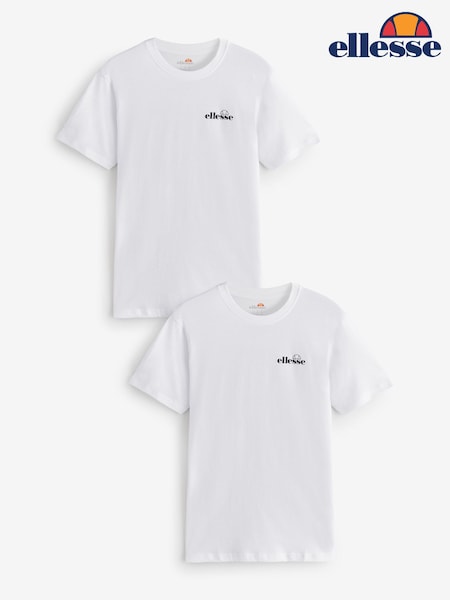 Ellesse Azzini White T-shirts 2 Pack (E17407) | ‏16 ر.ع.‏