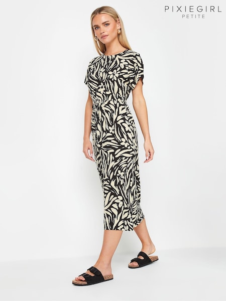 PixieGirl Petite Tie Waist Midi Dress (E17564) | 203 LEI