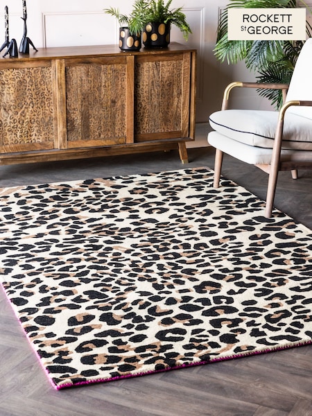 Rockett St George Animal Leopard Love Rug (E17658) | €136 - €573