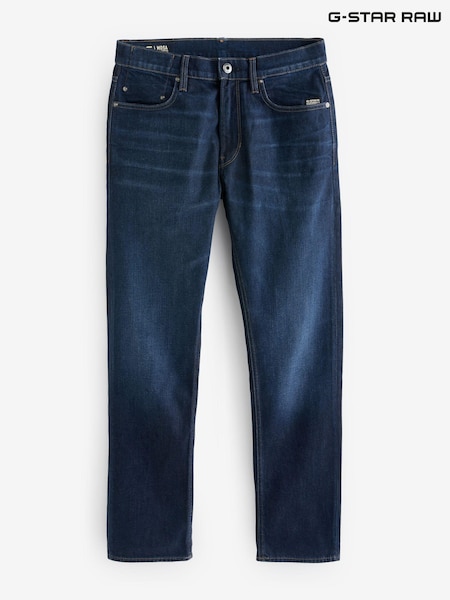 G Star Denim Dark Blue G Star Mid Blue Denim Mosa Straight Fit Jeans (E17963) | €89