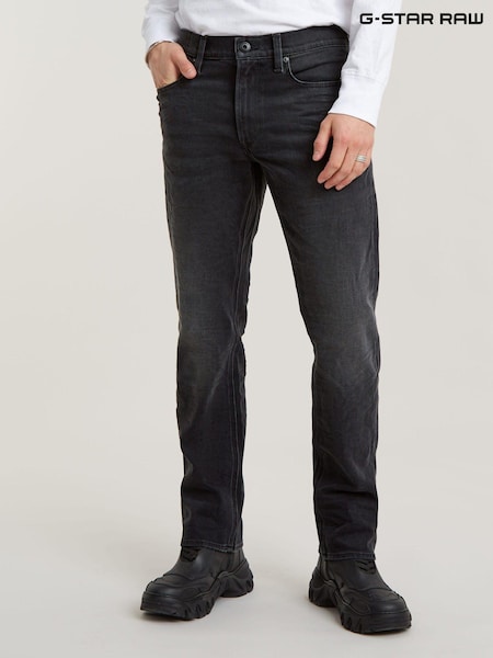G Star Washed Black G Star Mid Blue Denim Mosa Straight Fit Jeans (E17964) | €89
