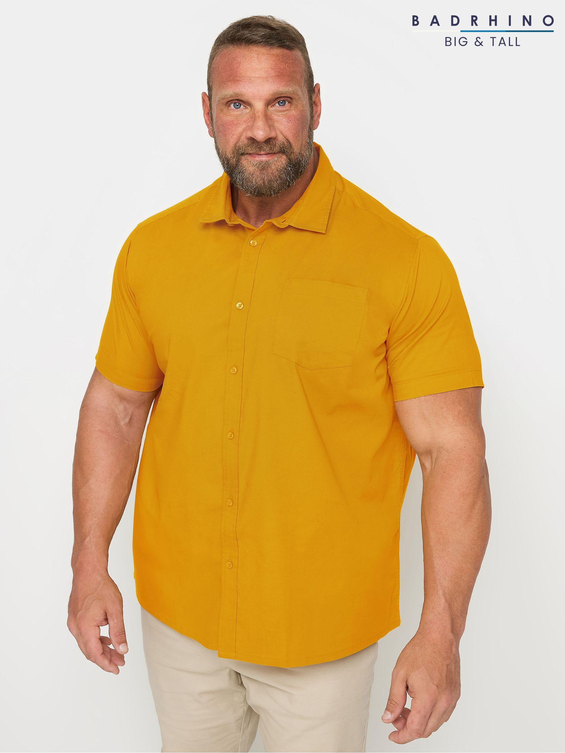 Mustard yellow dress shirt short sleeve new arrivals