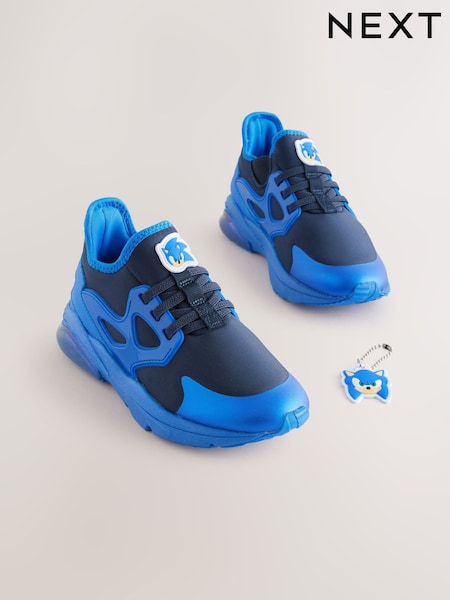 Blue Sonic Elastic Lace Trainers (E18072) | € 30 - € 36