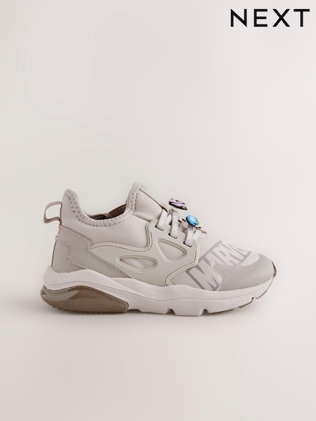 Neutral Marvel Elastic Lace Trainers (E18076) | € 41 - € 52