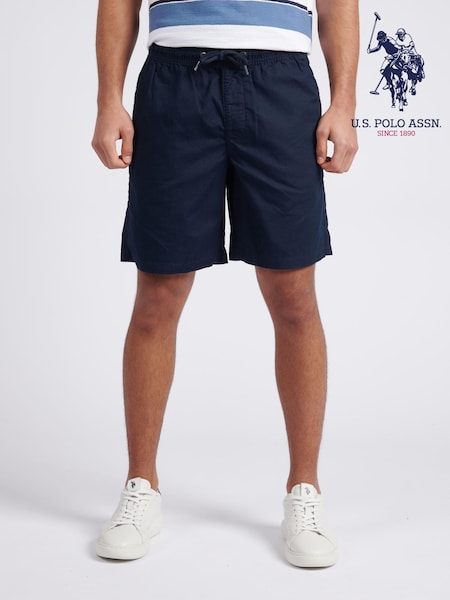 U.S. Polo Assn. Blue Mens Linen Blend Deck Shorts (E18085) | €80