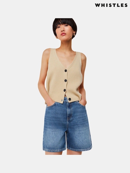 Whistles 100% Cotton Authentic Denim Shorts (E18092) | 514 LEI