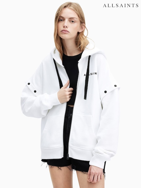 AllSaints White Access Amphia Hoodie (E18099) | AZN 323